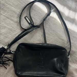YSL Black Leather Crossbody Bag (Restoration Project)